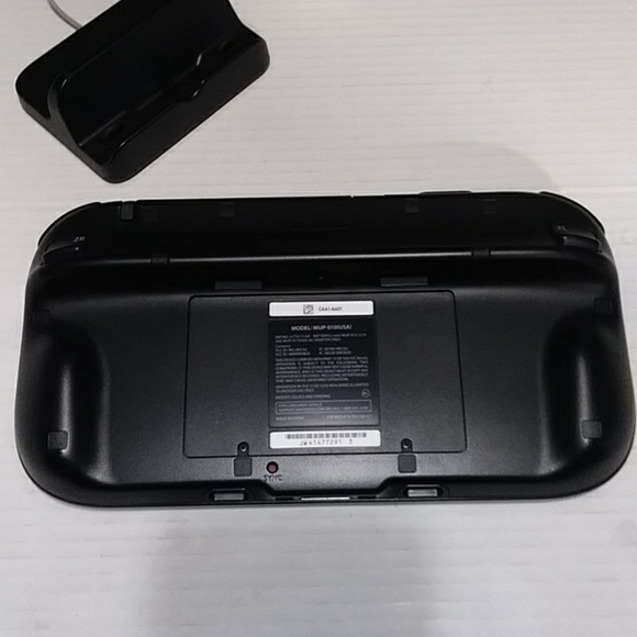 Nintendo WiiU Black Tablet Gamepad With Power Cord *EUC* - Picture 6 of 10